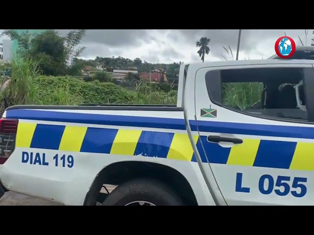 An alleged gunman is dead and his cronies are on the run following a reported confrontation with police in Spring Grove, Manchester, on Monday.