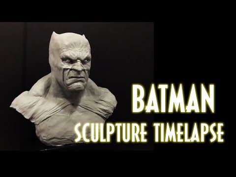 Batman Sculpture Timelapse (Bust) 1:3 scale