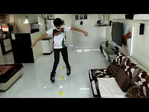 FORWARD TOE TOE CROSS - INLINE FREESTYLE SKATING. LEVEL-2 TRICK. SLALOM.