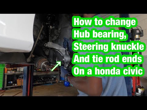 Honda civic steering knuckle and wheel bearings replacement