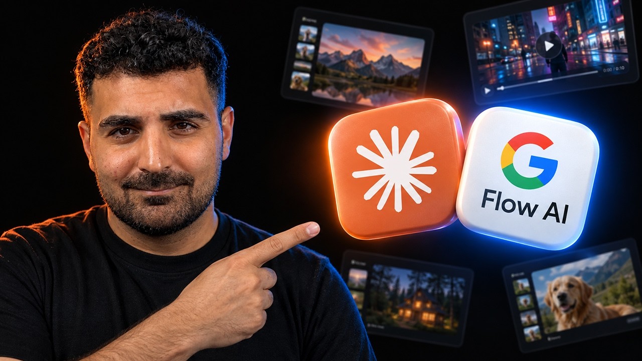 کلاود رو به Google Flow وصل کردم، خودش عکس و ویدیو ساخت!