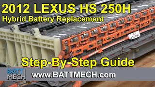 How to Replace/Repair/Fix a 2012 Lexus HS 250H Hybrid Battery Module Pack –Step-by-Step Guide EV