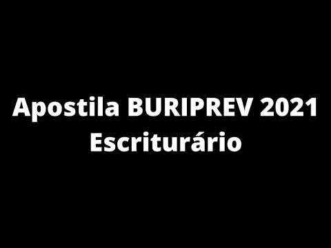 Apostila BURIPREV 2021 Escriturário