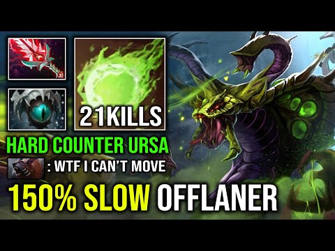 HOW TO OFFLANE VENOMANCER 150% Slow Eye of Skadi Max Right Click Hard Counter Ursa Dota 2