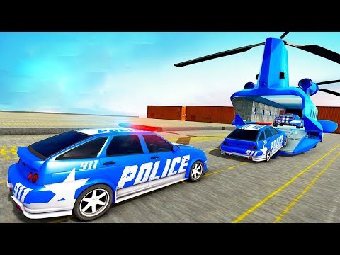 Police Car Transporter Truck 2019 - Transport Trailer Simulator - Android Gameplay [HD]