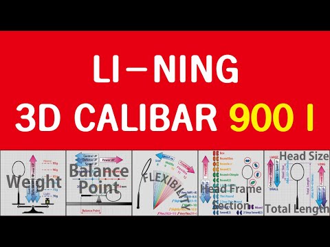 Li-Ning 3D Calibar 900 i ( Badminton Racket Analysis )