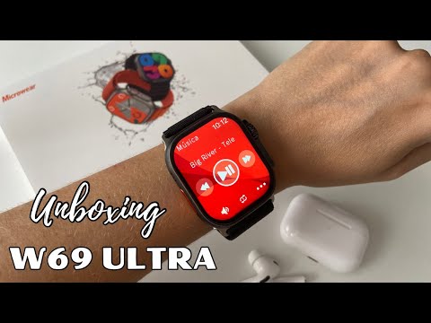 Smartwatch W69 Ultra 2GB Memory | Unboxing | Compass