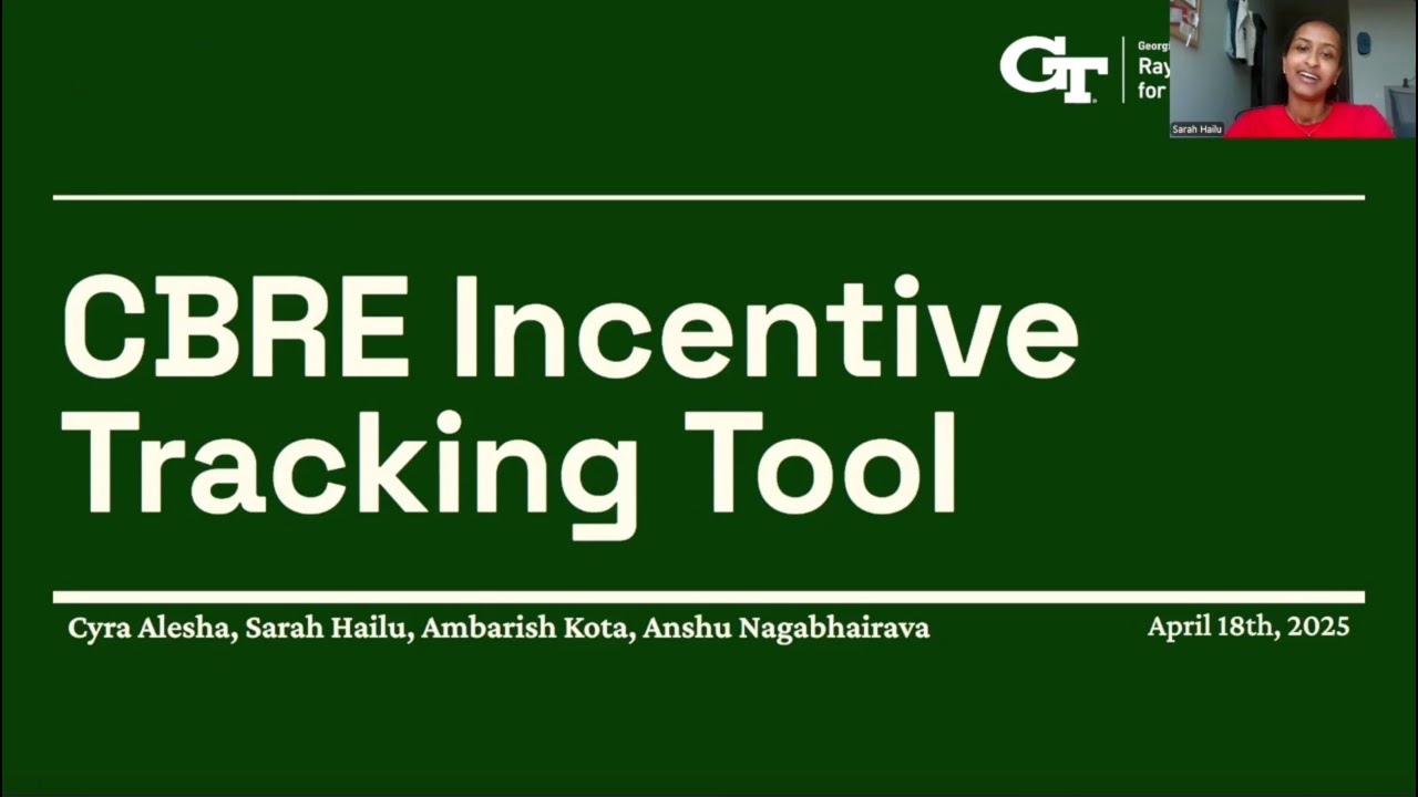 CBRE Incentive tracking tool