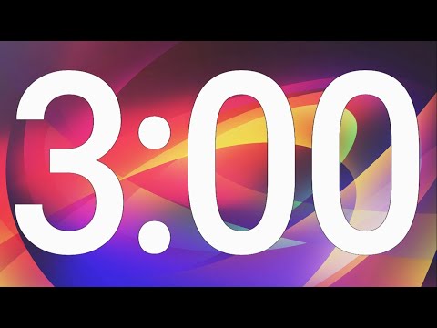 3 Minutes Countdown Timer ⌛  | 180 seconds | Silent w/ Alarm ⏰