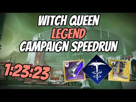 Witch Queen SOLO LEGENDARY Campaign Speedrun WR [1:23:23] | Destiny 2