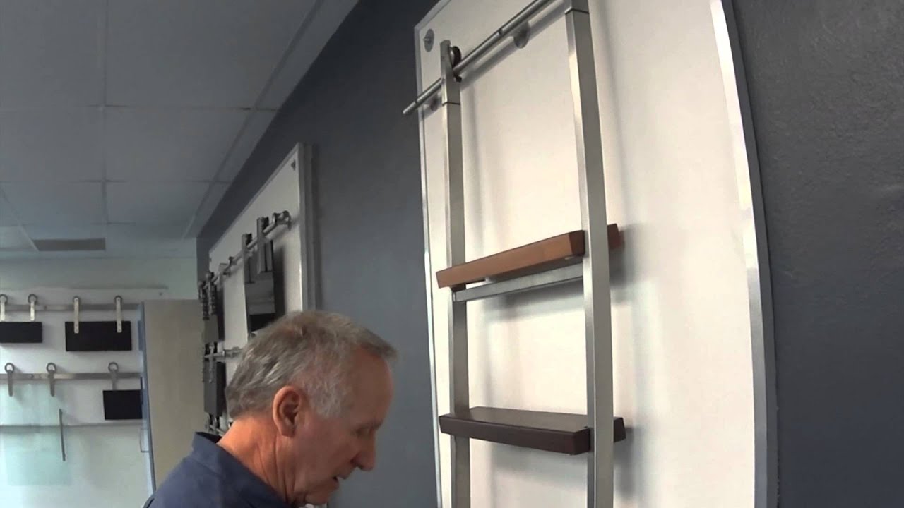 Stainless Steel Library Ladder Demonstration