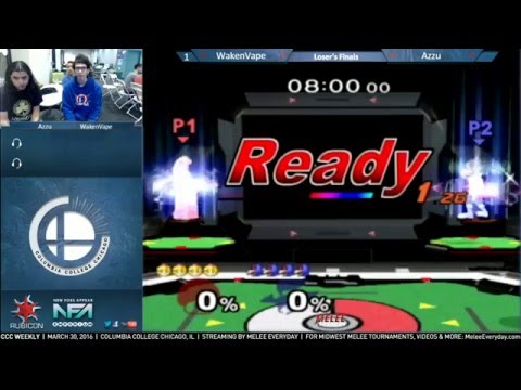CCC Weekly [3/30/16] - WakenVape (Peach) vs. Azzu (Falco) - SSBM - Loser's Finals