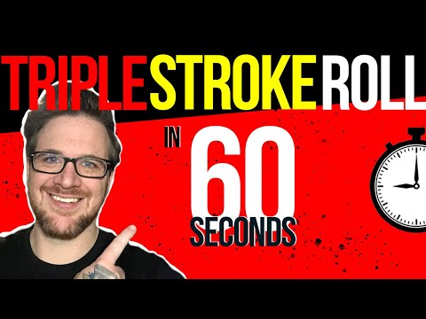 Triple Stroke Roll - 1 min. Drum Rudiment Lesson (2020)