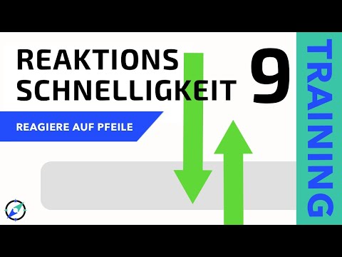 Reaktionstraining 9 - Schnell auf Pfeile (oben/unten) reagieren