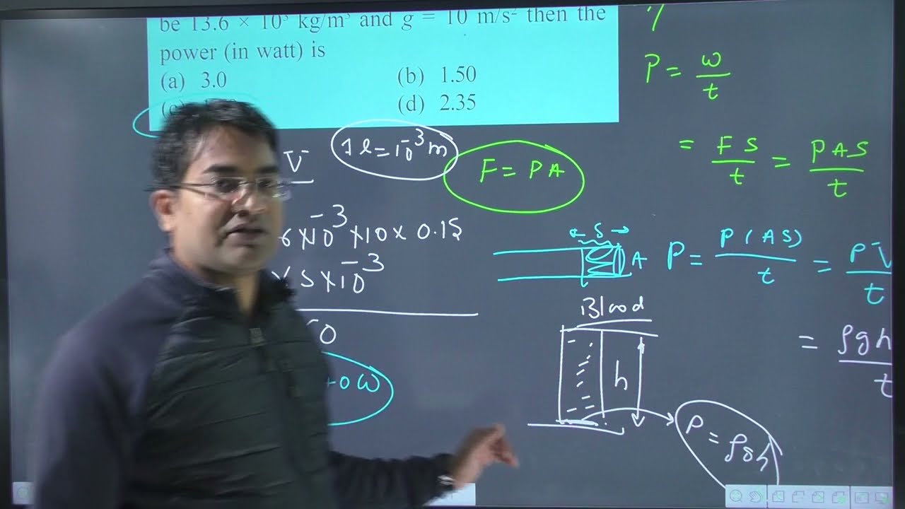 The heart of a man pumps 5 litres of blood through the arteries per minute at a pressure of 150 mm