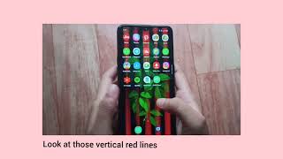 How to fix vertical red lines on mobile screen || problem solved 🤩💯