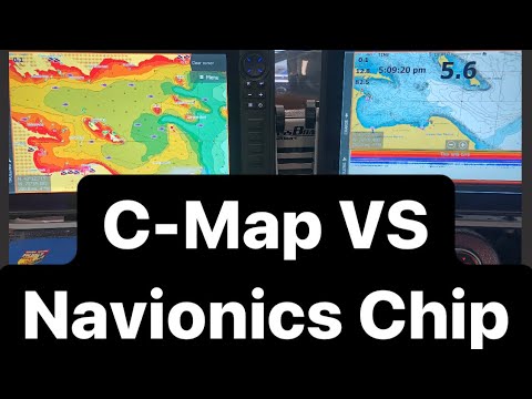 C-Map VS. Navionics- Which is the Better?? Comparing Lake Chickamauga- Contour Lines & Settings