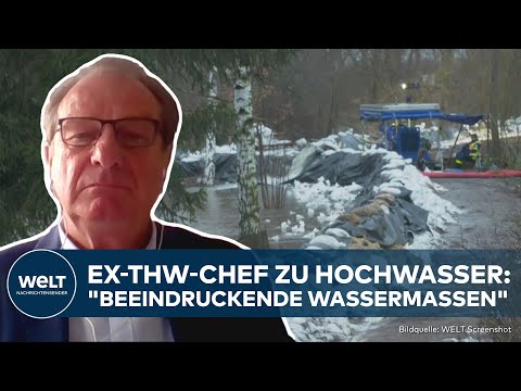 Video Thumbnail: HOCHWASSER: "Beeindruckende Wassermassen in weiten Teilen Deutschlands" - Ex-THW-Chef Friedsam
