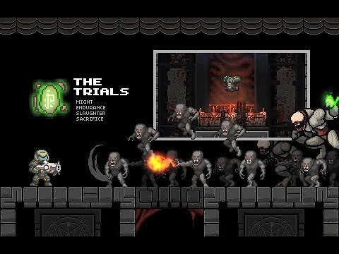 MiniDoom 2 - Stage 13, Trial of Sacrifice (Arcade, Ultra-Violence) (ALL SECRETS)