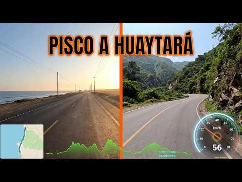Road Trips - Roads of Perú - from Pisco (Ica) to Huaytará (Huancavelica) GPS Altimeter - 4K