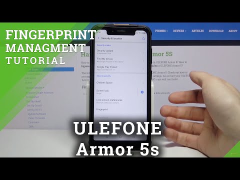 How to Add Fingerprint in ULEFONE Armor 5s – Find Biometrics Section