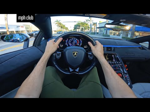 Thumbnail for DRIVING A LAMBORGHINI AVENTADOR IN MIAMI POV INSTA360 by Lamborghini Aventador