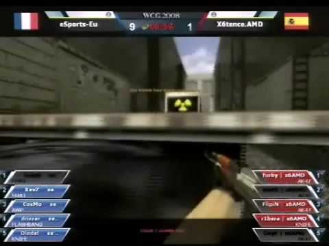 WCG 2008 Grand Final Counter-Strike eSports-Eu vs X6tence.AM