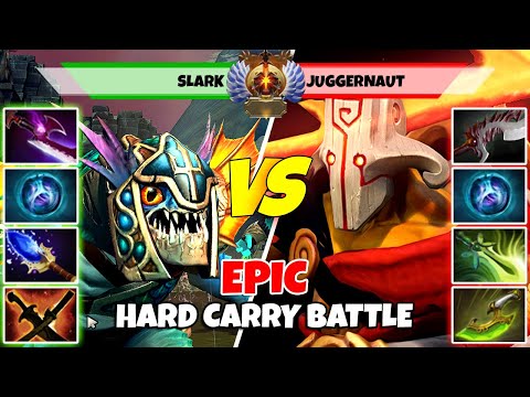 SLARK (Carry) vs JUGGERNAUT (Carry) - Epic Battle Of Immortal Rank Dota 2 Players - Z Dota 2