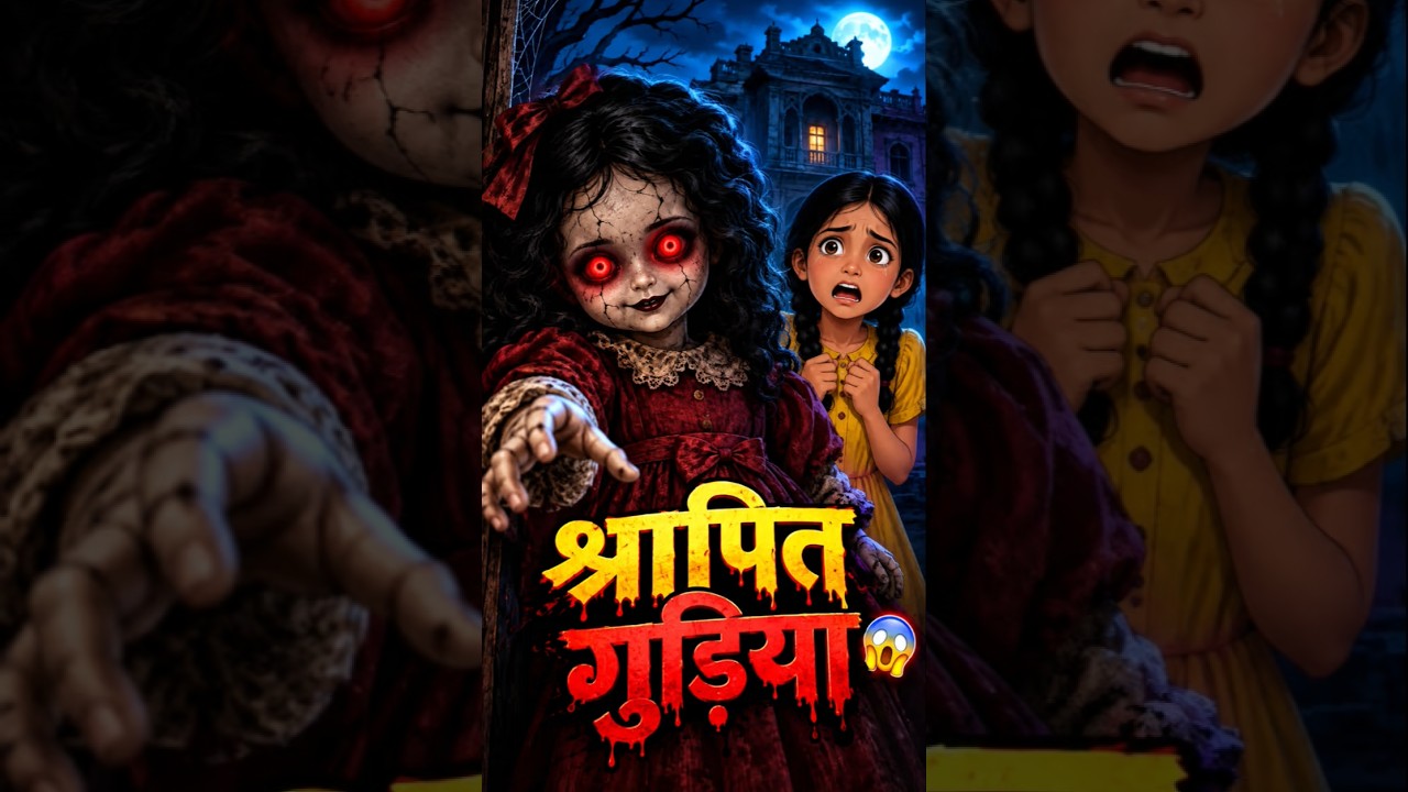 गुड़िया का श्राप 😱 | डरावनी हिंदी हॉरर कार्टून कहानी | Cursed Doll Horror Story #scarystories