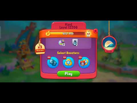 Fishdom 12206 Hard Level  No Boosters