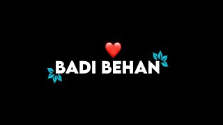  Badi Behan ❤️   Bhai Dooj Special  Behen stat