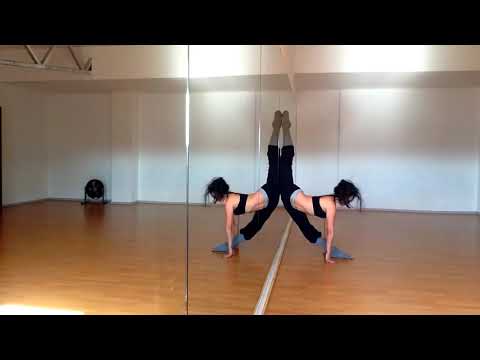 Nadya Vasina stretching