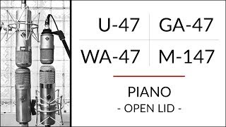 Video thumbnail for PIANO Neumann U-47 vs M-147 vs Golden Age Premier GA-47 vs Warm Audio WA-47 microphone shootout! by Gear and Sound