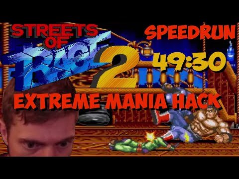 SoR2 Extreme Mania Hack [WR] speedrun 49:30
