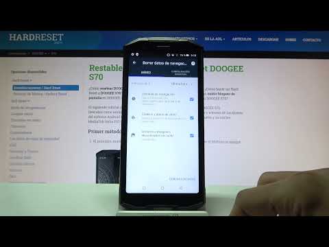 Cómo se borra el historial en DOOGEE S70 - eliminar el historial de Google Chrome