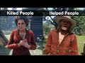 The Gang S Reaction To Arthur S Bad And Good Deeds Done During Free Roam