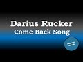 Darius Rucker Come Back Song Karaoke