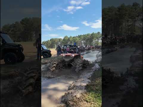First mud hole for the new RZR build! Need to raise that rev limiter quite a bit 😂 #breadstickricky