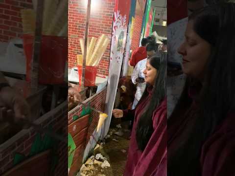 My first ever experience of turkish ice cream 🍨 Do like and subscribe my channel 😊