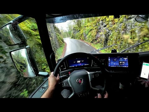 POV Driving Scania V8 590S - Fv379 Road of Norway