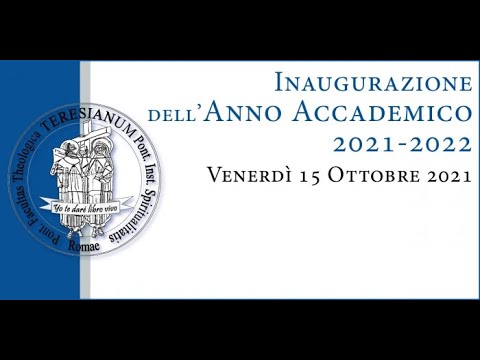 Apertura Anno Accademico 2021-2022 - 15 ottobre 2021, h. 10.45