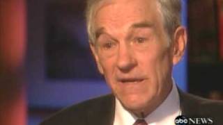 Ron Paul on Justifiable War - ABC Stossel 12/12