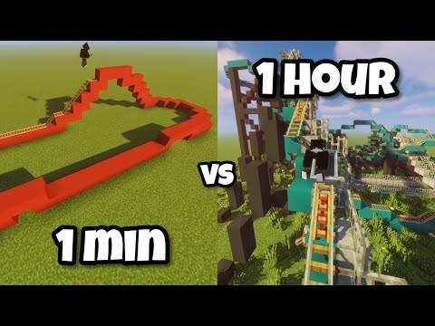 Insane Minecraft Roller Coaster Build Challenge