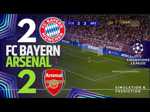 ⚽ Bayern Munich 2-2 Arsenal [HIGHLIGHTS] UEFA Champions League 26/27 ✅ | Match Simulation/Recreation