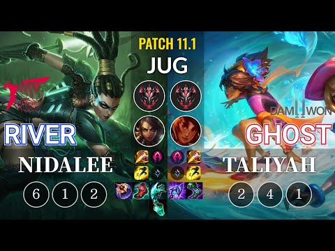 TLN River Nidalee vs DWG Ghost Taliyah Jungle - KR Patch 11.1