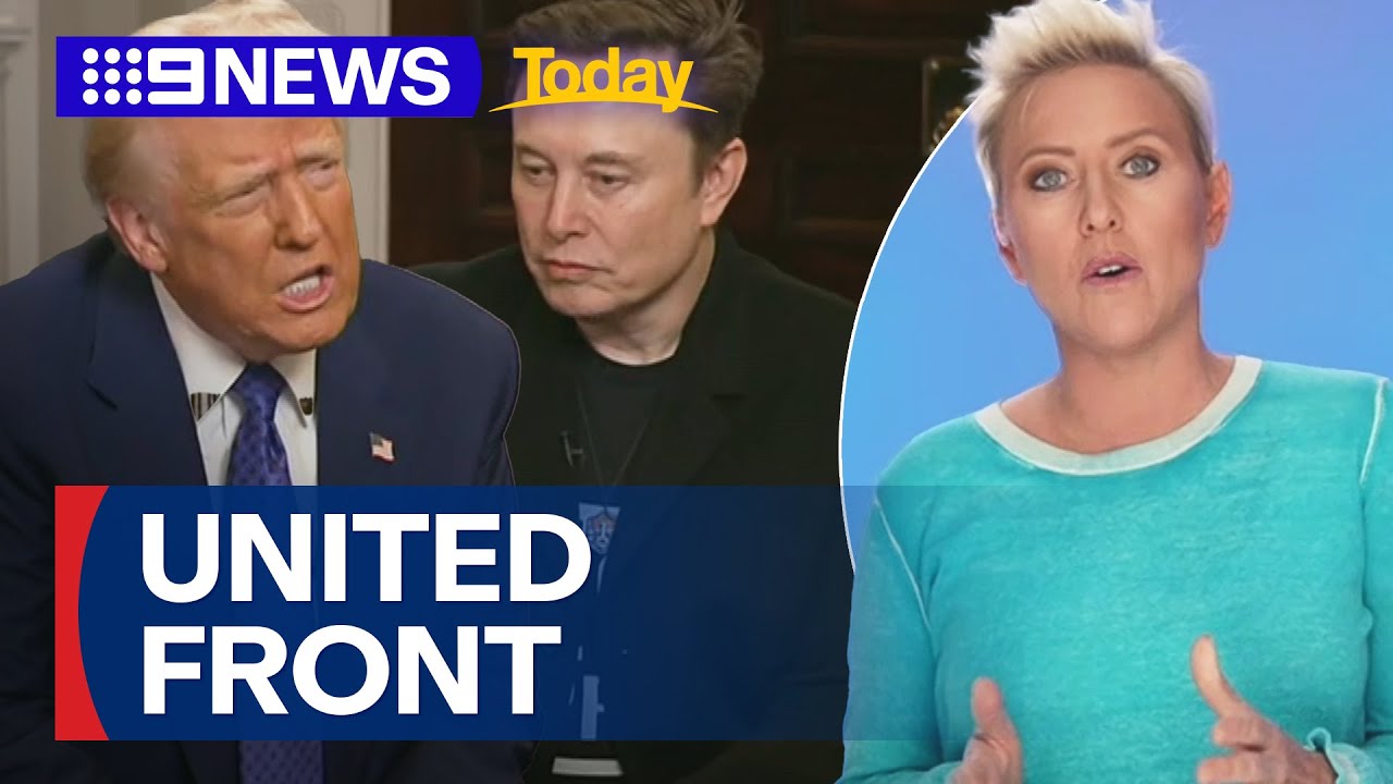 Donald Trump and Elon Musk sit down for first joint interview | 9 News Australia