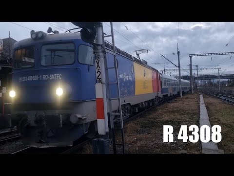Gararea trenului R 4308 Cluj Napoca - Dej in Gara CLUJ NAPOCA