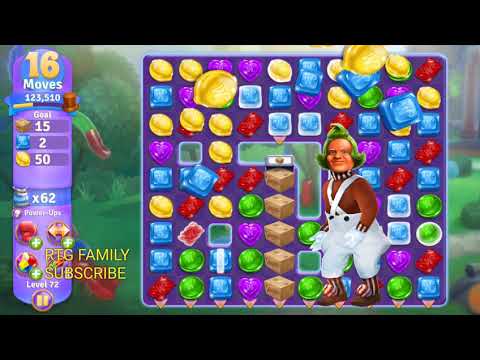 LEVEL  Willy Wonka’s Sweet Adventure NEW Zynga chocolate match 3 game बच्चे