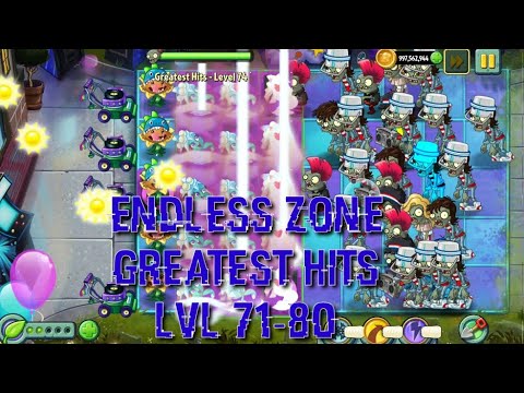 Plants vs Zombies 2 - Neon Mixtape Tour | Endless Zone All Max Level Plants Test Level 71 - 80