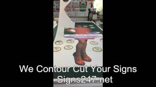 How We Contour Cut Signs